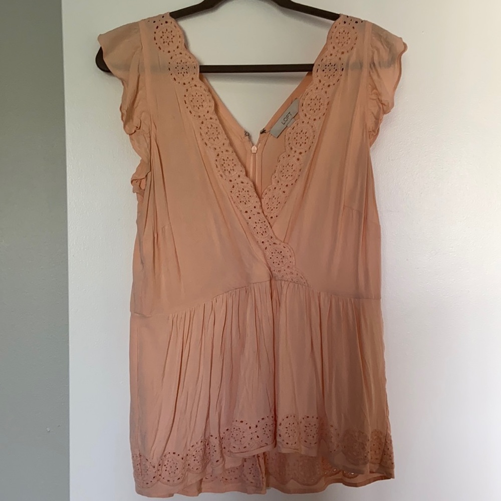 LOFT Blouse | Blush Pink | 14